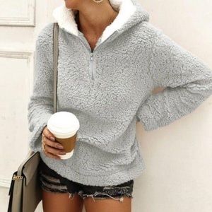 1/4 Zip Cozy Sherpa Sweater